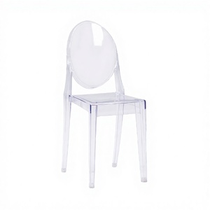 Silla de Comedor Fantasma de Acrílico Transparente, de Lujo, Contemporánea, para Bodas, Eventos, Hoteles y Banquetes, Venta al Por Mayor - Product Image 4