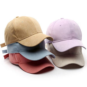 Venta al por mayor logotipo personalizado moda suave al tacto gamuza pelota de Golf gorra de béisbol Unisex estilo hip-hop deporte béisbol papá sombrero para mujer - Product Image 1