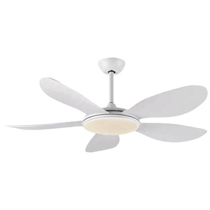 พัดลมติดเพดาน LED 5ใบพัดพร้อมไฟควบคุมระยะไกลสำหรับบ้านทำจาก ABS ขนาด52นิ้ว - Product Image 1