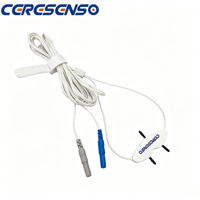 CéréSenso – Ensemble de câbles de thermistance et capteur de débit d'air jetables pour matériel d'enregistrement du sommeil, remplacement de connecteur DIN 1,5 mm