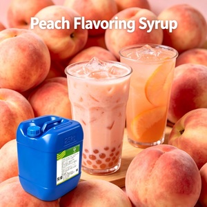 Concentrato di Sciroppo Liquido al Gusto Pesca Economico per Bevande Analcoliche, Bevande Energetiche, Bubble Tea, Tè al Latte, Forniture per Caffetterie - Product Image 1