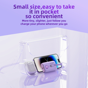 Cargador portátil Power Bank para <span class=keywords><strong>iPhone</strong></span> Cables integrados 10000mAh Tipo-C Carga rápida Batería <span class=keywords><strong>externa</strong></span> Delgada - Product Image 3