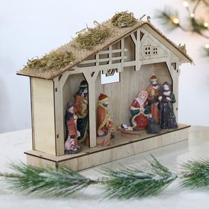 Productos en Oferta, Figuras de Natividad LED de 8L con Luz Blanca Cálida, Decoración Navideña con 2 Pilas AA, IP20 - Product Image 3