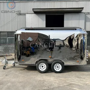 Carrito de Comida Móvil de Acero Inoxidable de Alta Calidad para Café, Hot Dogs y Donuts - Product Image 4