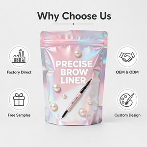 Bolsas de Embalaje Cosméticas Holográficas Impresas Personalizadas, Bolsa de Almacenamiento para Brochas de Maquillaje y Herramientas de Belleza con Cierre Hermético, Venta al Por Mayor OEM - Product Image 6