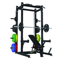 Machine Smith multifonctionnelle de qualité supérieure pour usage domestique – Équipement d'entraînement de force, rack de fitness, banc de squat et presse à pectoraux