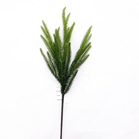 50cm lembut PE buatan Norfolk cabang pinus sentuhan asli dekorasi Natal karangan bunga rangkaian bunga yang diawetkan