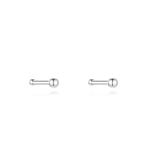 CANNER Boucles d'oreilles clous classiques en argent sterling 999, 6 mm et 8 mm, pour piercing thérapeutique, plusieurs tailles, bijoux - Product Image 1