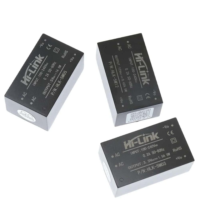 HLK-PM01 HLK-PM03 HLK-PM12 AC-DC 220V to 5V/3.3V/12V Mini Power Supply Module Intelligent Household Switch HLK-5M05 5M03 5M12