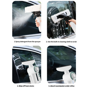 Limpiacristales Eléctrico Portátil de ABS, Pequeño, con Fuerte Adsorción, Absorbente, Eficiente, para Limpieza del Hogar y del Automóvil - Product Image 4