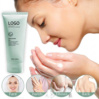 LogoBulk Order Gel Exfoliant Doux aux Herbes pour le Visage et le Corps, Nettoyant Facial Bio, Gel Peeling Éclaircissant