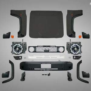 Accesorios 4x4, Conversión, Mejora de Diseño, Kits de Carrocería para <span class=keywords><strong>Land</strong></span> <span class=keywords><strong>Cruiser</strong></span> Serie 76 79 a Nuevo <span class=keywords><strong>Land</strong></span> <span class=keywords><strong>Cruiser</strong></span> 76 79 <span class=keywords><strong>2023</strong></span> en Adelante - Product Image 2