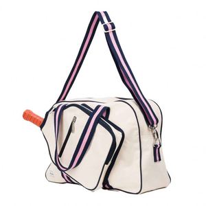Échantillon gratuit - Sac de raquette de badminton grande capacité avec fermeture éclair, sac de raquette de tennis, sac de sport imperméable à bandoulière, sac de raquette de pickleball - Product Image 3