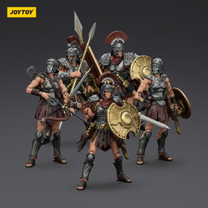 JOYTOY Dark Source Conflict, Set de Cinco Figuras de <span class=keywords><strong>la</strong></span> Legión Diecimil de <span class=keywords><strong>la</strong></span> República Romana Antigua, Modelo de Soldado Articulado a Escala 1:18 - Product Image 6