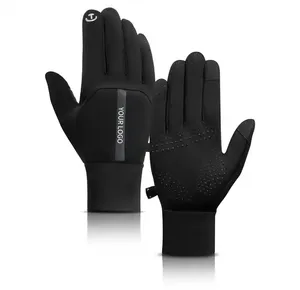 Calidad superior personalizado correr ciclismo al aire libre frío pantalla táctil calentamiento impermeable deportes de invierno guantes personalizar Logo al por mayor - Product Image 1