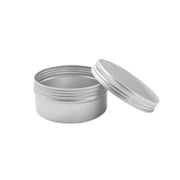 Pot cosmétique portable en aluminium 60g 100g, impression personnalisée, conteneur métallique pour baume à lèvres 10g 20g 30g