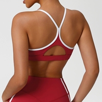 Vêtements de sport pour femmes, sensation de peau nue, séchage rapide, dos concave et convexe, soutien-gorge de fitness push-up pour femmes