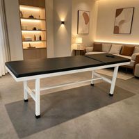 Cama de Masaje con Respaldo de Acero al Carbono Reforzado y Orificio para la Cabeza, Apta para Uso Doméstico y Comercial