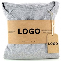 Emballage de manchon en papier kraft brun recyclable imprimé personnalisé en usine vêtements chaussettes serviette bande de ventre