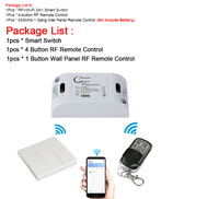 Disjoncteur universel Wi-Fi Google Alexa 15A RF pour maison intelligente, 10 000 cycles, 110-250V 50/60 Hz, CE, RoHS