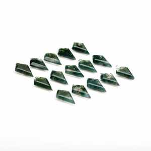 Zafiro Verde Natural en Forma de Cometa, Gema Suelta Facetada para Joyería - Product Image 3