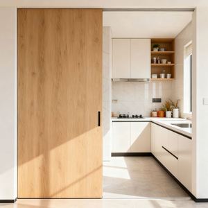 Kit de cadre en acier WEKIS, directement de l'usine, pour porte coulissante en aluminium à fermeture douce pour chambre, cuisine, salon - Product Image 5