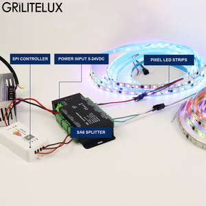 Les acheteurs de projets choisissent le répartiteur de signal SPI SA6 à 6 voies pour qu'un seul contrôleur puisse atteindre plusieurs bandes LED adressables. - Product Image 5