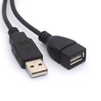 Cable Adaptador Divisor en Y USB 2.0 Macho a USB Macho y Hembra con Conductor de Cobre Puro, Blindaje de Lámina y Cubierta de PVC para Uso en Computadoras