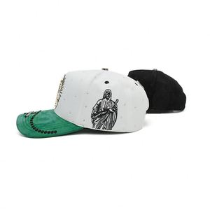 Casquette de baseball en daim avec gros strass San Judas Tadeo, style religieux, Gorras Mexicanos, modèle 2026, très demandée, en stock - Product Image 5