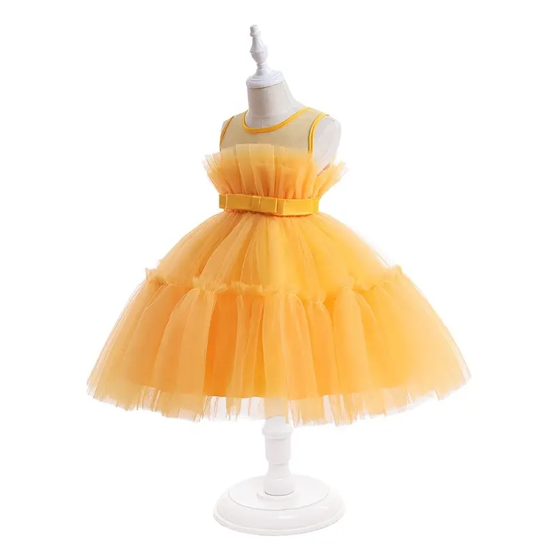Baby Dress Girls New Born 1st Birthday Dress Fairy Frocks Flower Girls' Wedding Gown Kids Clothes For Chinese New Year