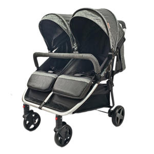 Poussette pour bébé jumeau en alliage d'aluminium léger pour deux enfants peut être utilisé pour s'asseoir ou s'allonger - Product Image 2