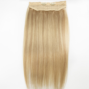 <span class=keywords><strong>Extensiones</strong></span> de cabello humano Halo Cabello doble estirado con clips extraíbles - Product Image 2