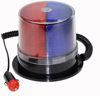 12V 24V LED-Blitzwarnleuchte Wasserdichtes Rot-Blaues Rundumlicht Auto-Notfall-Blitzlampe