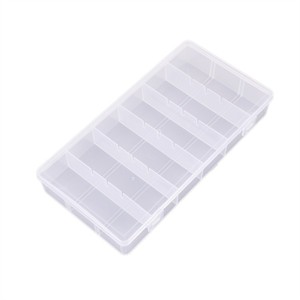 Transparent Rectangular 6-Compartment Plastic <b>Storage</b> <b>Box</b> With Lid For Electronic Components And Hardware <b>Tools</b> - Product Image 4