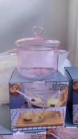 Casserole en verre borosilicate de 1,5 L utilisable sur le feu