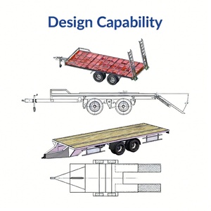 <span class=keywords><strong>Remorque</strong></span> à plateau plat à double essieu robuste avec treuil électrique pour le transport de véhicules, d'ATV et d'équipements - Product Image 6