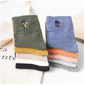 Winter Warm Cute Woman Funny <strong>Socks</strong> Funny High Quality Cotton <strong>Socks</strong> 500pairs <strong>Customized</strong> Paper Card Packaging - Product Image 5