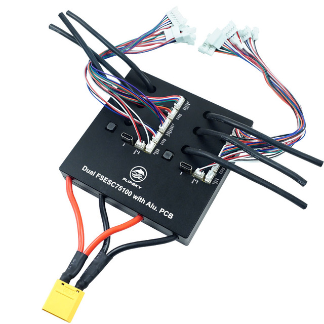 Flipsky Dual 75100 Aluminum PCB VESC Speed Controller for Electric Skateboard/Electric Scooter/Ebike 14-84V 100A Continuous