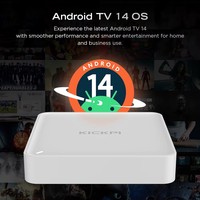 Nuevo de Fábrica KICKPI KP3, TV Box Certificado por Google, Android 14, S905Y4, AV1, Wifi 2.4G y 5G, Net-flix, 4k, Smart TV, Android Box, Set-Top Box