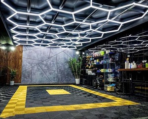 ไฟเพดาน LED ทรงหกเหลี่ยมสีขาวเย็นสำหรับรถรายละเอียดการประชุมเชิงปฏิบัติการและห้องน้ำรถยนต์ - Product Image 3