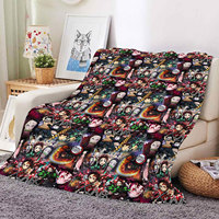 Couverture en peluche douce et confortable de haute qualité, dessin animé, anime, personnalisable, en polaire, en flanelle, couvertures en fourrure, cadeaux pour enfants