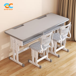 โต๊ะและเก้าอี้อเนกประสงค์พร้อมที่นั่งดีไซน์วางซ้อนกันได้โต๊ะโรงเรียนพร้อมเก้าอี้สำหรับส่งออก - Product Image 3