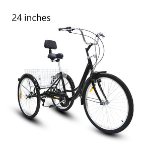 Wholesale 3 Wheel Steel Frame Freight Leisure Entertainment Bicycles Adults Fat Tires Pedal 160 <strong>Load</strong> <strong>Capacity</strong> - Product Image 3