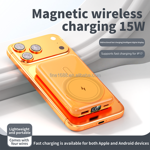 Banque d'alimentation magnétique ODM/OEM 22,5W 10000mAh avec 4 câbles, chargeur <span class=keywords><strong>portable</strong></span> pour <span class=keywords><strong>iPhone</strong></span> 17, <span class=keywords><strong>batterie</strong></span> externe, pack de <span class=keywords><strong>batterie</strong></span> - Product Image 2