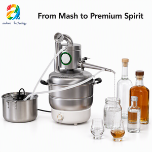 Distillateur domestique pour <span class=keywords><strong>eau</strong></span> <span class=keywords><strong>de</strong></span> <span class=keywords><strong>rose</strong></span>, équipement <span class=keywords><strong>de</strong></span> distillation, eaux florales pures, vin <span class=keywords><strong>de</strong></span> fruits fait <span class=keywords><strong>maison</strong></span>, spiritueux, kit complet - Product Image 1