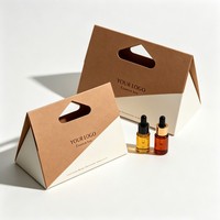 Boîte de parfum de haute qualité en gros, boîte de parfum personnalisée avec poignée, emballage de luxe pour cosmétiques et parfums avec encre de soja
