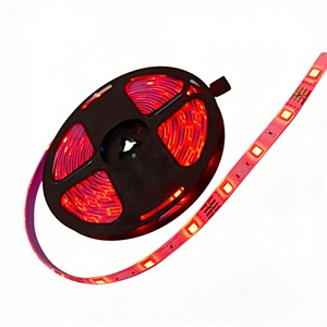 Tira de Luces <span class=keywords><strong>LED</strong></span> RGB SMD2835 WS2811 de 12V-<span class=keywords><strong>5050</strong></span>-60LED/M-5M - Adaptador de Pared de 2A con Control Remoto de 24 Teclas, IP33, Plástico/Empaque - Product Image 4