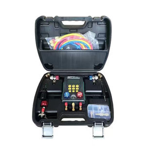 <span class=keywords><strong>Kit</strong></span> de Ferramentas de Medidor de Sistema HVAC Manifold Digital de Refrigeração de Alta Precisão para Teste de Vácuo Pressão Temperatura e Vazamento - Product Image 6