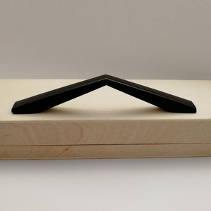 Kenop Lemari Dapur Modern Warna Hitam <span class=keywords><strong>Matte</strong></span>, Gagang Tarik Pintu Kabinet Dapur dari Paduan Seng - Product Image 2