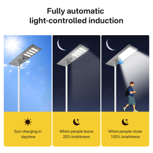 Lumio Ngoài Trời Tích Hợp IP65 300W 400W 500W Tất Cả Trong Một Đường Đèn Đèn Đường Nhôm Đường Chính Dẫn Năng Lượng Mặt Trời Ánh Sáng Đường Phố - Product Image 3